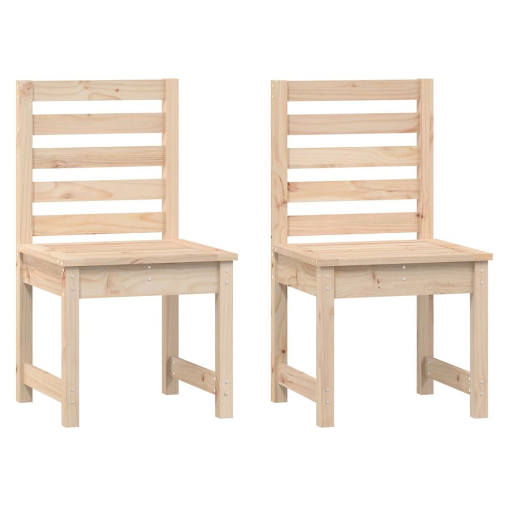 Vidaxl Záhradné stoličky 2 ks 40,5x48x91,5 cm borovicový masív